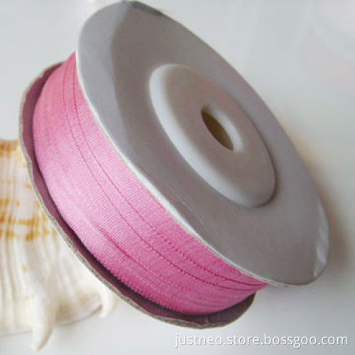 Pure Silk Ribbon, Double-faced Taffeta Satin Embroidery, 2-50mm Wide, Solid Color